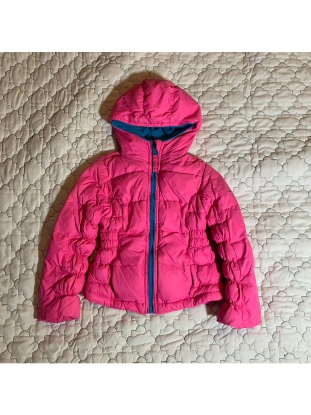 Hawke & Co. Puffer Jacket Toddler 24M Pink Hooded Full Zip Warm Winter Coat